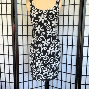 Ann Taylor Black and White Sundress 8